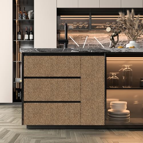 Stickyart Waterproof Matte Faux Leather Wallpaper for Cabinets and Drawers
| Stickyart Croc Textured Faux Leather Peel