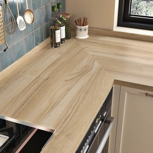 WESTICK Light Wood Contact Paper Waterproof Kitchen Countertops for Cabinets Global Recycled Standard  
WESTICK Light Wo