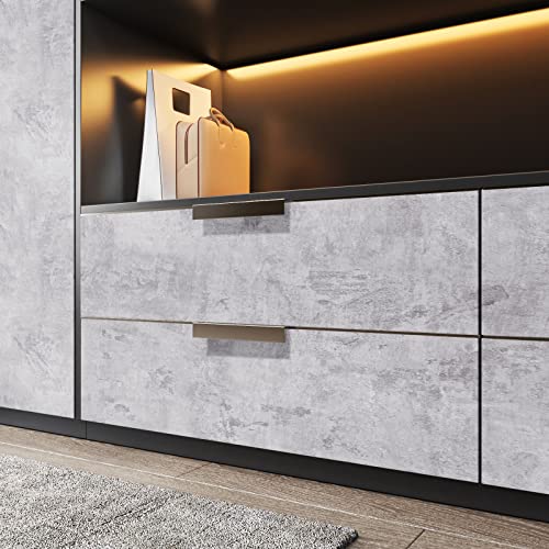  Stickyart Matte Stained Grey Concrete Contact Paper for Bathroom Removable Waterproof Self Adhesive Vinyl Film
| Sticky