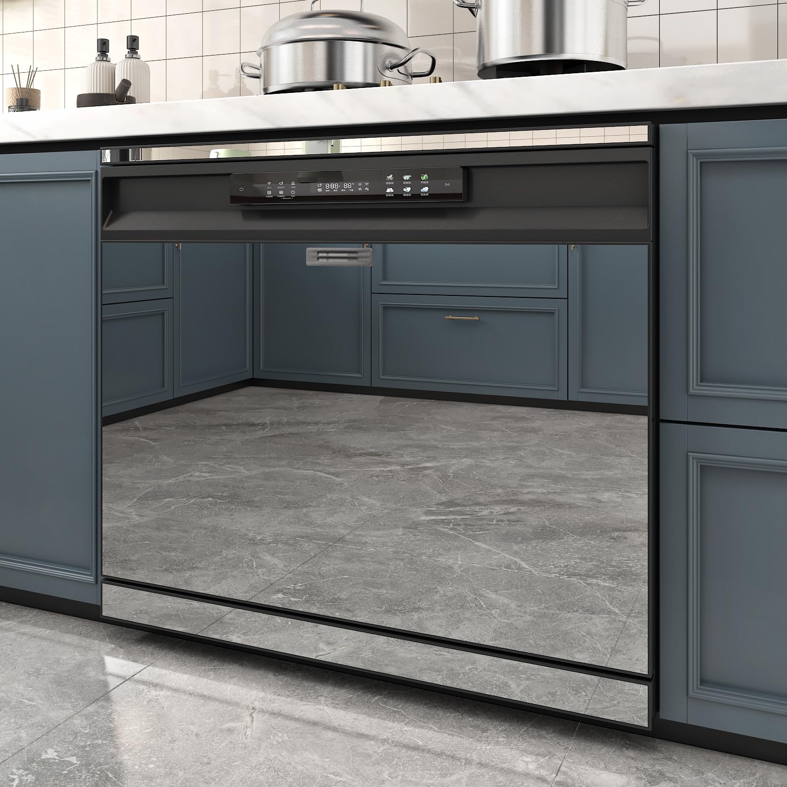 Silver Mirror Stickers for Home Decor Peel and Stick Vinyl
| Flexible Self Adhesive Mirror Sheets for Craft Countertops